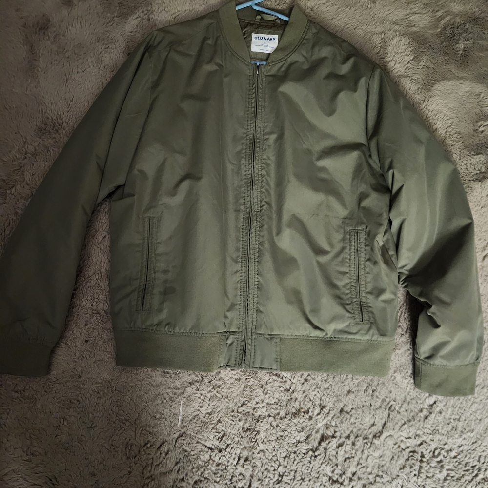 Used Old Navy Men's Lightweight Jacket - Olive Green